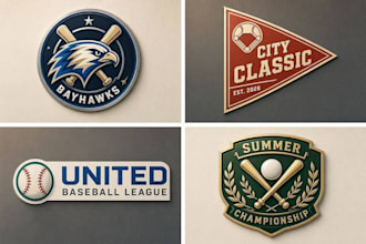 design modern baseball, team, event, league, tournament logo