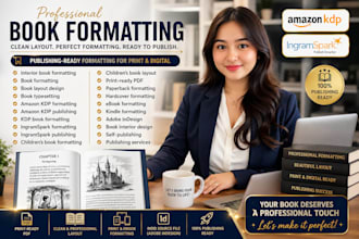 interior book formatting, children book for ingramspark, amazon KDP publishing