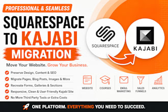 migrate your squarespace website to kajabi professionally
