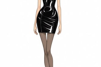 create professional fashion illustrations and flat sketches