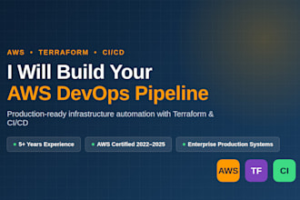 build aws devops cicd pipeline with terraform