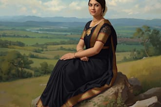 paint digital oil portraits and landscapes