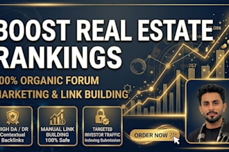 do real estate forum marketing and high da contextual link building