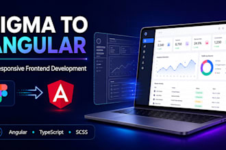 convert figma designs into responsive angular web apps