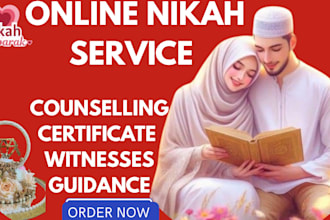 perform your professional online nikah ceremony worldwide