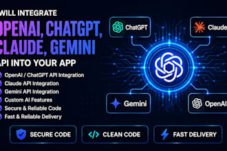integrate openai chatgpt claude gemini API into your app