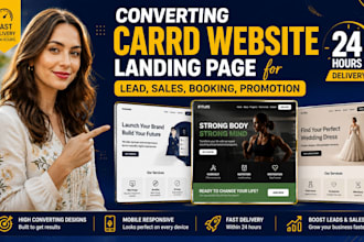 carrd website design, redesign carrd website and carrd landing page card