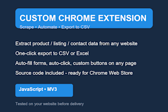 build chrome extension for web scraping with ai