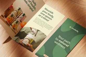design a high end professional flyer or promotional material