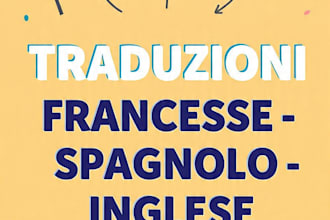 translate in english, french and spanish