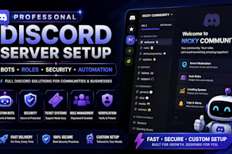 setup discord ticket, verification and welcome system