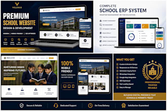 design a modern school website for school, college or academy
