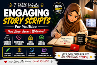 write engaging youtube story scripts