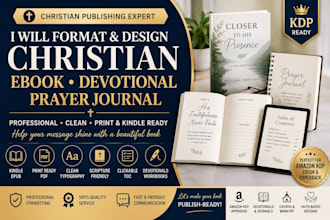 format christian ebook prayer journal devotional for amazon KDP