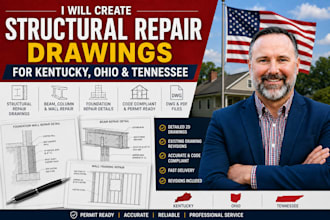 design structural repair drawings for kentucky, ohio and tennessee