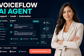 build voiceflow chatbot and voiceflow ai agent automation with openai