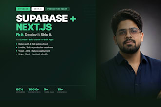 fix and deploy your lovable, bolt, or supabase nextjs app