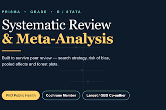 conduct a prisma systematic review and meta analysis in r or stata