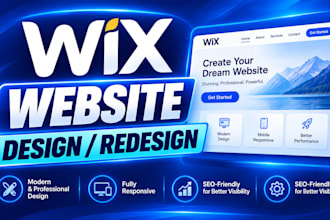 do wix website design wix website redesign wix website development wix website