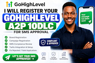 register your gohighlevel a2p 10dlc for SMS approval