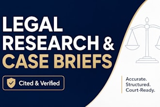 do legal research, case briefs and case studies