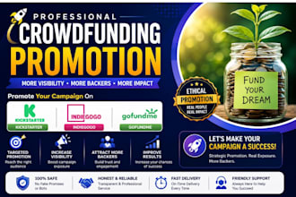 professionally promote your crowdfunding fundraiser
