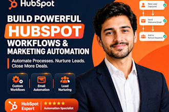 build hubspot workflows and marketing automation