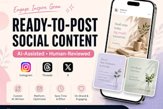 create ready to post social media content for your brand