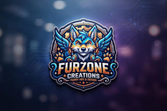 design a custom furry logo for your fursona or brand