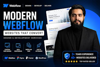 design and develop websites in webflow