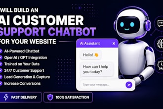 build a smart ai chatbot for customer support and leads