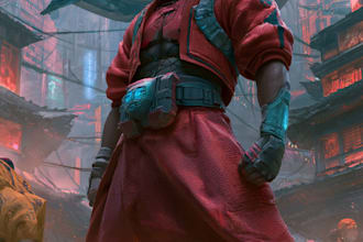 design epic space warrior and sci fi characters