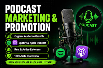 do organic podcast promotion and podcast marketing for listeners growth