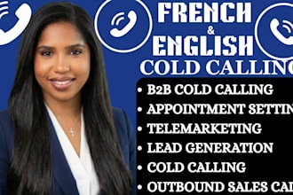 bilingual french and english b2b cold calling lead generation appointment setter