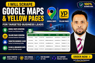 do google maps scraping and yellow pages data extraction