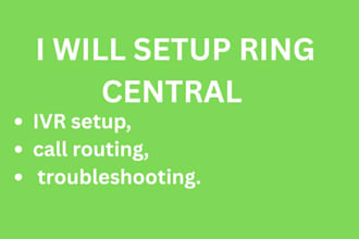 setup ring central ivr registration volp