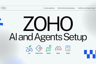 be your zoho CRM expert setup agentic ai automation workflows
