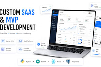 develop your custom saas platform or startup mvp