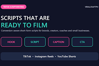 write engaging tiktok scripts with hooks captions and ctas