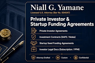 draft premium investor legal documents, subscription agreements, and ppms