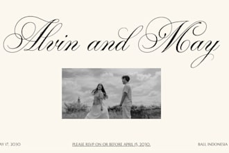 create a digital wedding invitation website with rsvp