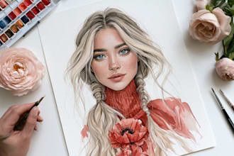 draw a watercolor illustration