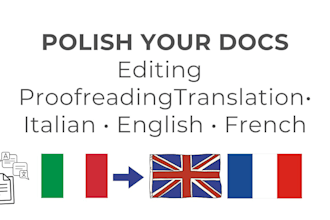 edit, proofread, and translate your CV and cover letter into english