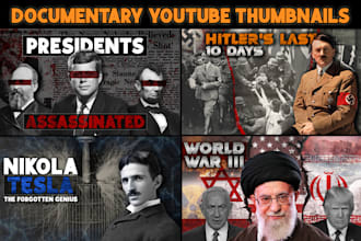 design history and documentary youtube thumbnails