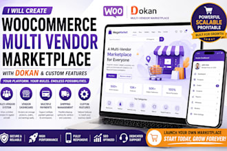 create woocommerce multi vendor marketplace with dokan and custom features
