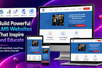 build learndash learnpress tutor lms lifterlms wordpress elearning lms website