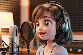 record a natural female voice over for videos and ads