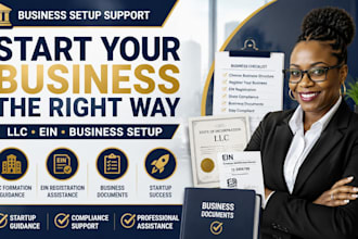 help with llc setup, ein registration and business compliance documents