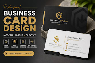 design professional visiting card and letterhead