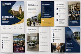 design professional academic and educational brochures